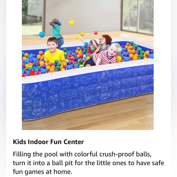 120" X 72" X 22" Inflatable Swimming Pool~Family Size~Brand New in Box - Picture 9 of 13